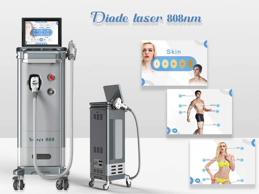 Diode Laser 808nm-- most effectivefor permanent depilation!